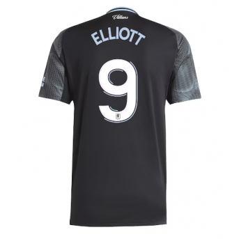 Billige Fotballdrakt Aston Villa Harvey Elliott #9 Replika Bortedrakt 2025-26 Kortermet